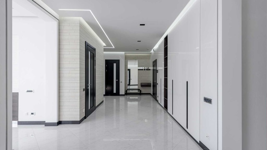 LED Sensor Licht mit Bewegungsmelder in einem Büro