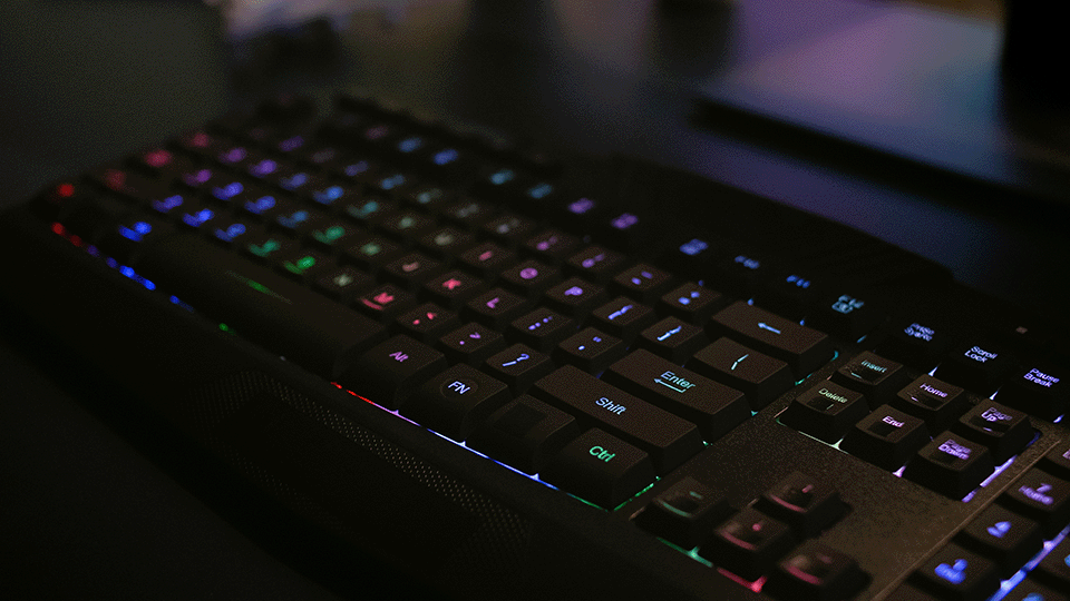 Tastatur mit bunter RGB Beleuchtung