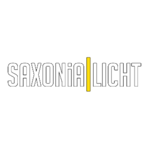 Saxonia Licht Logo weiß gelb